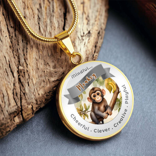 Monkey- Power Animal Affirmation Pendant - More Than Charms