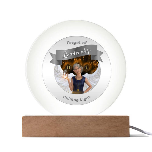 USB Circle Acrylic LED Light - More Than Charms -Guardian Angel - Leadership