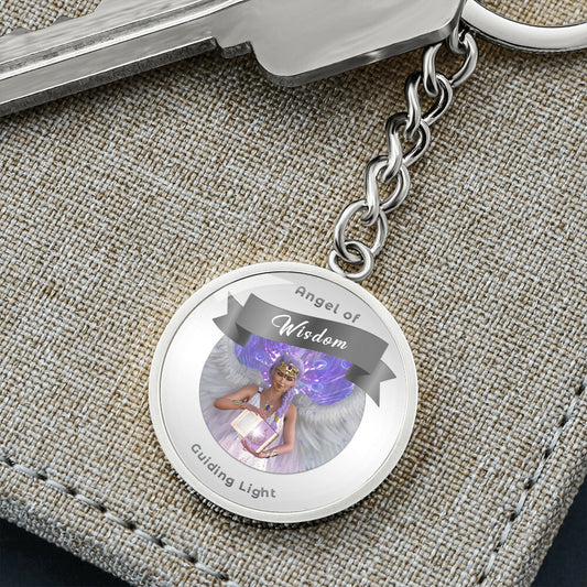 Wisdom - Guardian Angel Affirmation Keychain - More Than Charms
