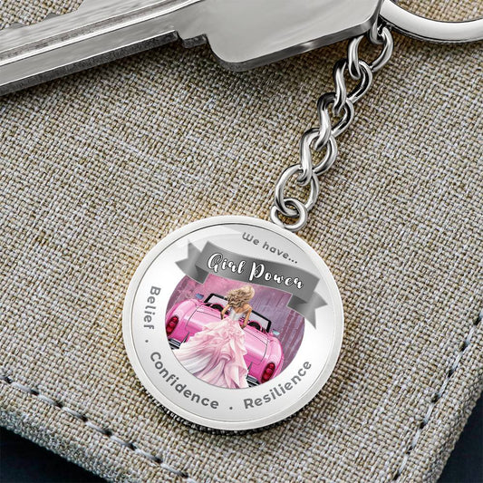 I Love Pink - Girl Power - Affirmation Keychain - More Than Charms
