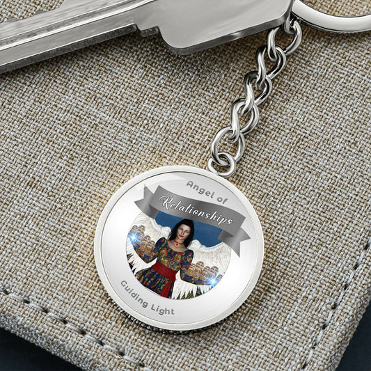Relationships - Guardian Angel Affirmation Keychain - More Than Charms