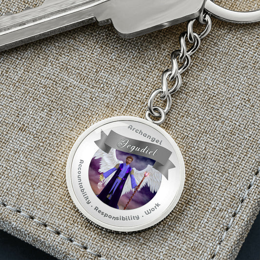 Archangel Jegudiel - Affirmation Keychain - More Than Charms