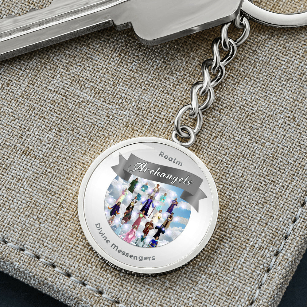 Archangels - Angelic Realm Affirmation Keychain For Divine Messengers - More Than Charms