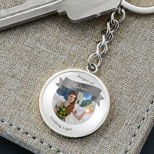Balance -  Guardian Angel Affirmation Keychain - More Than Charms