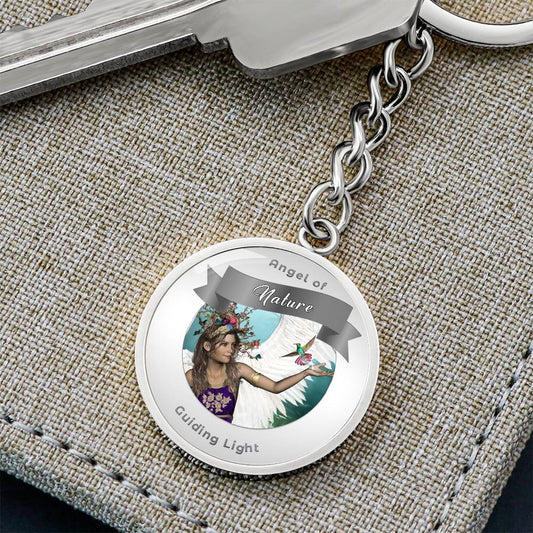 Nature - Guardian Angel Affirmation Keychain - More Than Charms