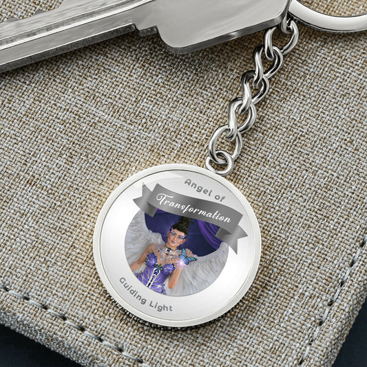 Transformation - Guardian Angel Affirmation Keychain - More Than Charms