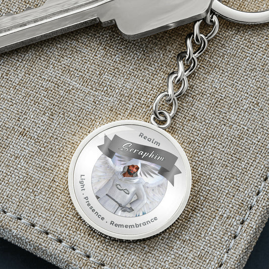 Seraphim - Angelic Realm Affirmation Keychain - More Than Charms