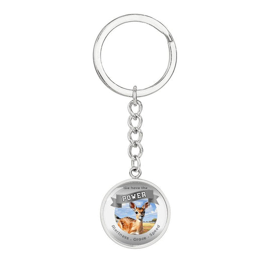 Gazelle  - Power Animal  Affirmation Keychain - More Than Charms