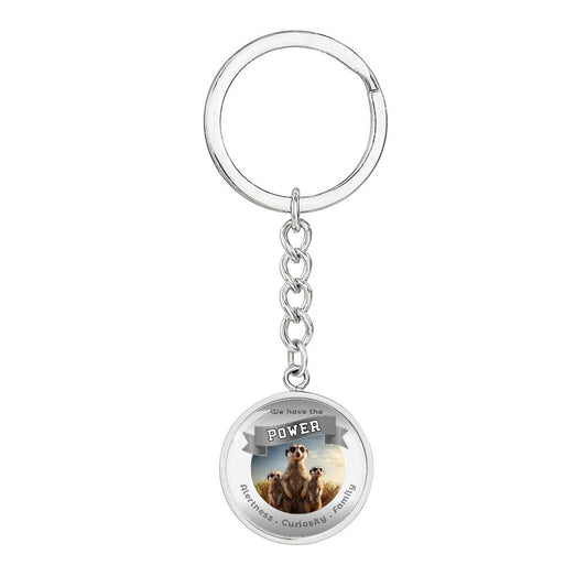 Meercat  - Power Animal  Affirmation Keychain - More Than Charms