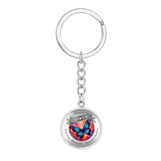 Butterfly  - Power Animal  Affirmation Keychain - More Than Charms