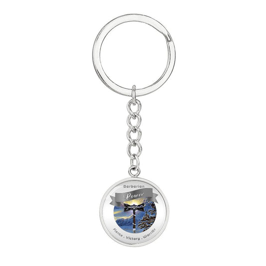 Barbarian 2 - RPG Fantasy Affirmation Keychain  - More Than Charms