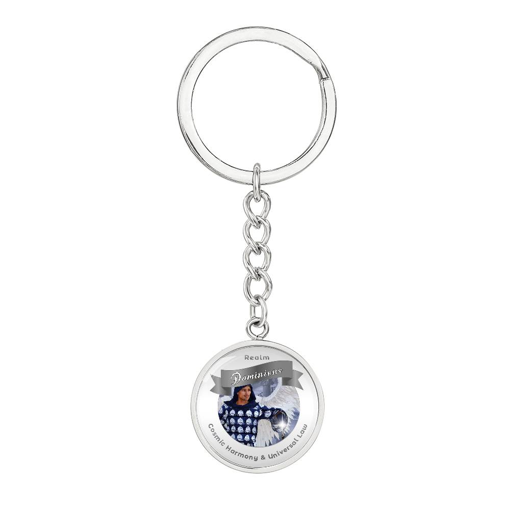 Dominions - Angelic Realms Affirmation Keychain For Cosmic Harmony & Universal Law- More Than Charms