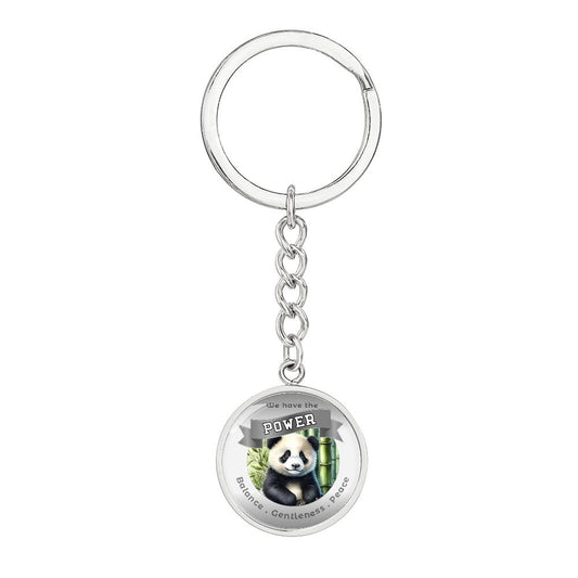 Panda  - Power Animal  Affirmation Keychain - More Than Charms