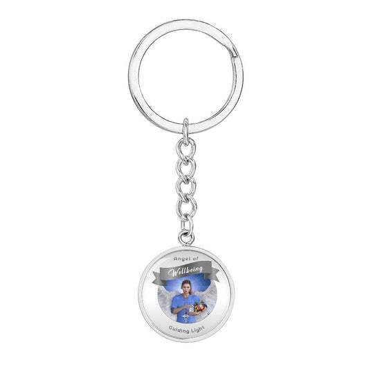 Wellbeing - Guardian Angel Affirmation Keychain - More Than Charms