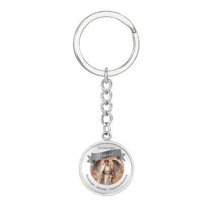 Archangel Gabriel - Archangel Affirmation Keychain For Messages, Revelation & Communication - More Than Charms