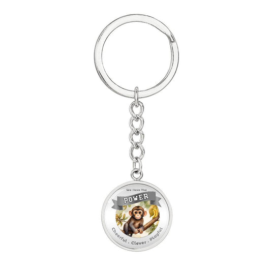 Monkey - Power Animal Affirmation Keychain - More Than Charms