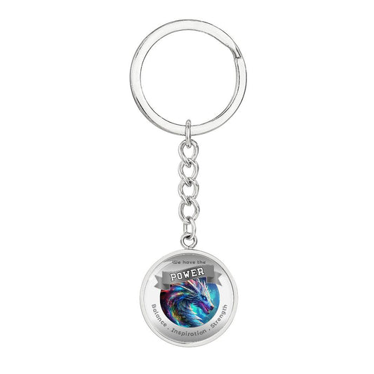 Dragon  - Power Animal  Affirmation Keychain - More Than Charms