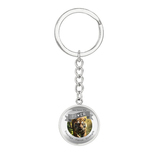 Tiger - Power Animal Affirmation Keychain - More Than Charms
