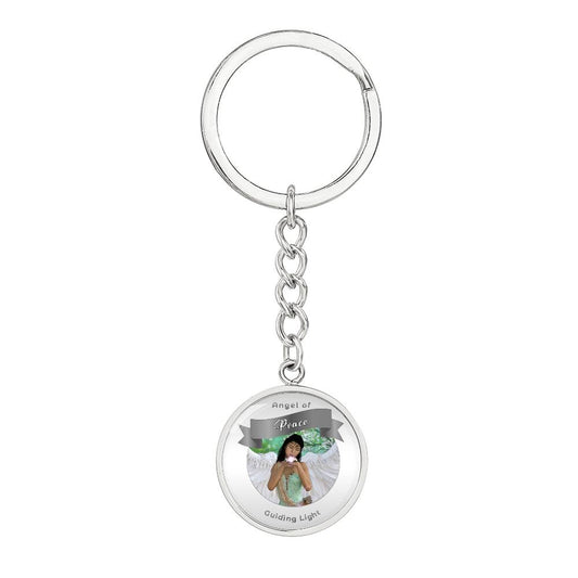 Peace - Guardian Angel Affirmation Keychain - More Than Charms