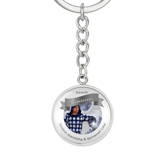 Dominions - Angelic Realms Affirmation Keychain For Cosmic Harmony & Universal Law- More Than Charms