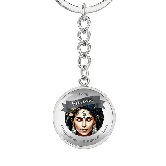 Lady Myriam - Affirmation Keychain For Compassion, Kindness & Love - More Than Charms