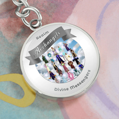 Archangels - Angelic Realm Affirmation Keychain For Divine Messengers - More Than Charms