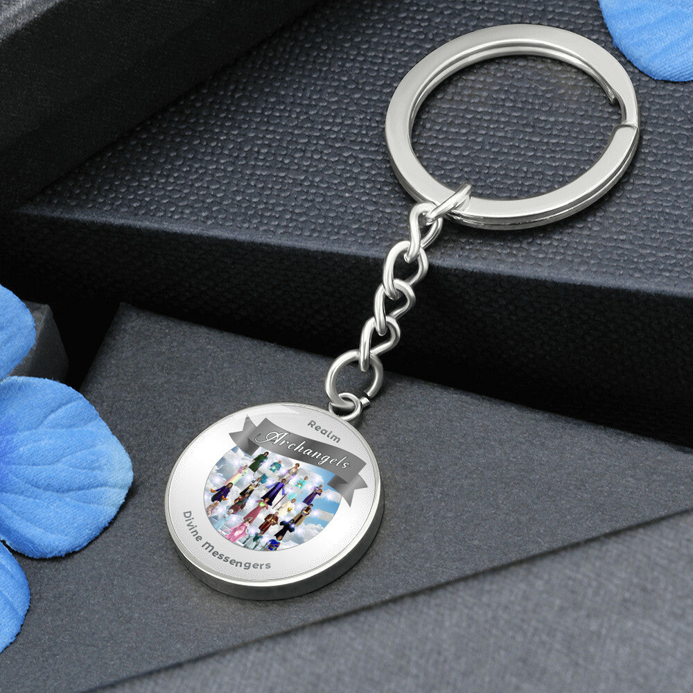 Archangels - Angelic Realm Affirmation Keychain For Divine Messengers - More Than Charms