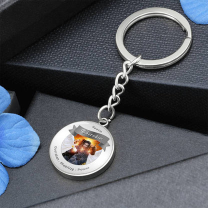 Cheribum- Angelic Realms Affirmation Keychain For Mobility, Power & Guardian - More Than Charms