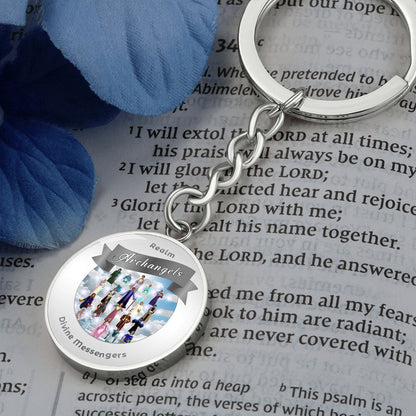 Archangels - Angelic Realm Affirmation Keychain For Divine Messengers - More Than Charms