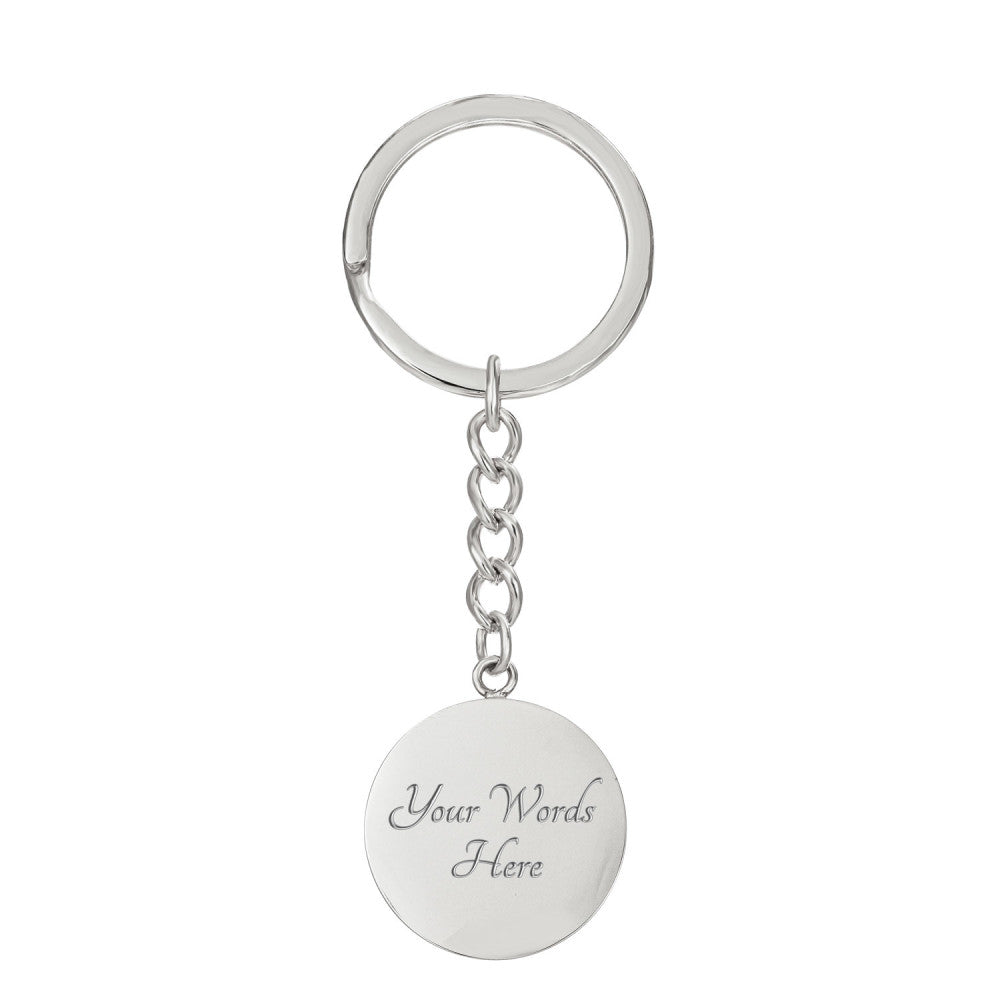 White As Snow - Affirmation Keychain - More Than Charms