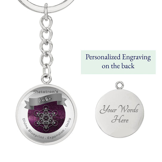 Metatron's cube  - Affirmation Keychain - More Than Charms