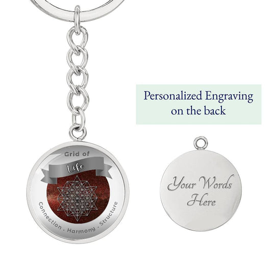 Grid of Life  - Affirmation Keychain - More Than Charms