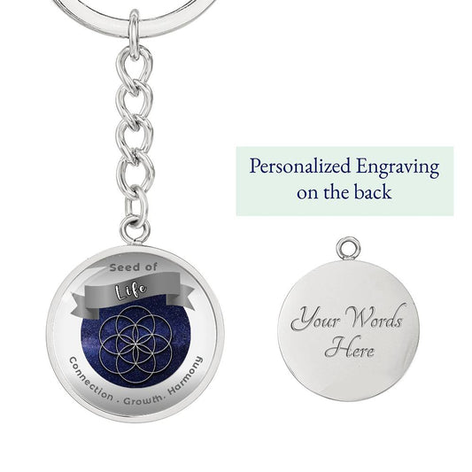 Seed of Life  - Affirmation Keychain - More Than Charms