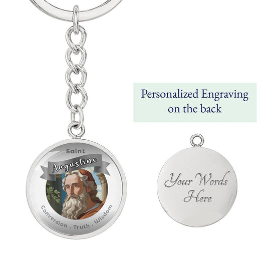 Saint Augustine - Affirmation Keychain - More Than Charms