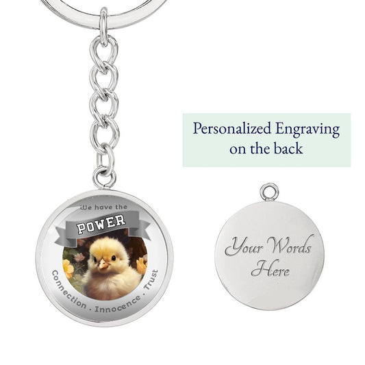 Chick - Power Animal Affirmation Keychain - More Than Charms