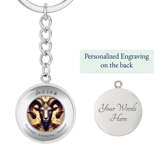 Aries - Affirmation Keychain - More Than Charms