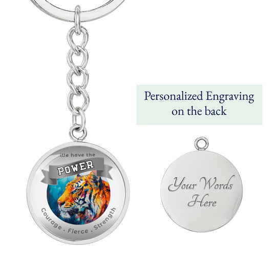 Tiger 2 - Power Animal Affirmation Keychain - More Than Charms
