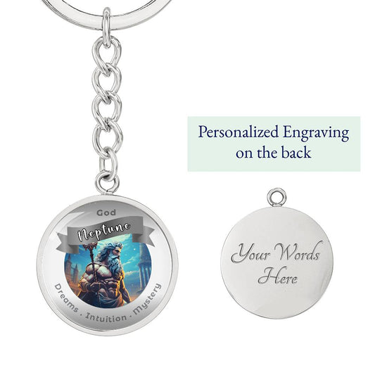 Neptune- Affirmation Keychain For Dream Intuition Mystery- More Than Charms