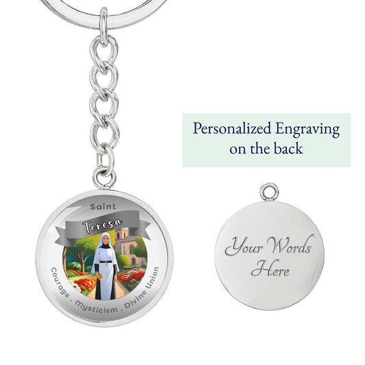 Saint Teresa  - Affirmation Keychain - More Than Charms