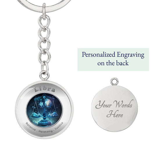 Libra - Affirmation Keychain - More Than Charms