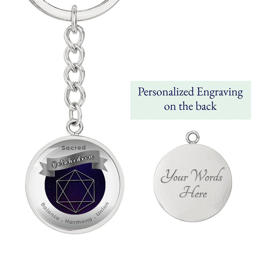 Octahedron  - Affirmation Keychain - More Than Charms