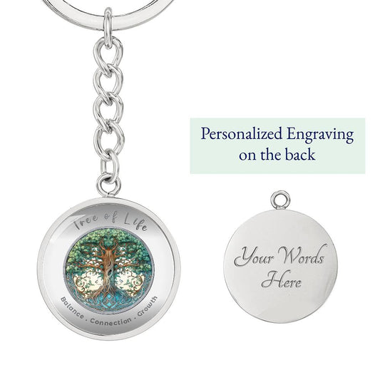 Tree of Life   - Affirmation Keychain - More Than Charms