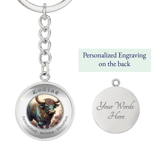 Ox - Chinese Zodiac - Affirmation Keychain - More Than Charms