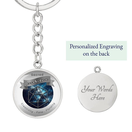 Icosahedron  - Affirmation Keychain - More Than Charms