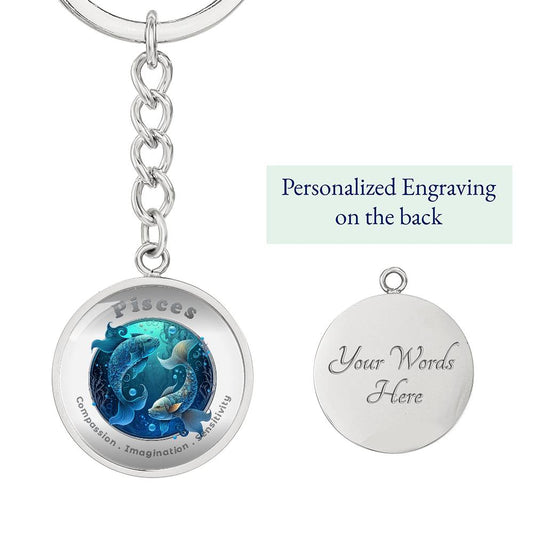 Pisces - Affirmation Keychain - More Than Charms