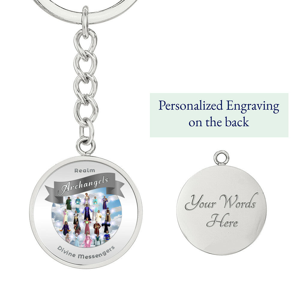 Archangels - Angelic Realm Affirmation Keychain For Divine Messengers - More Than Charms