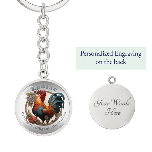 Rooster - Chinese Zodiac - Affirmation Keychain - More Than Charms