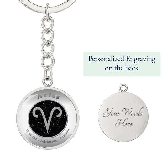 Aries - Affirmation Keychain - More Than Charms