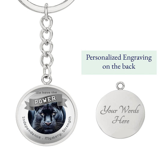 Panther  - Power Animal  Affirmation Keychain - More Than Charms