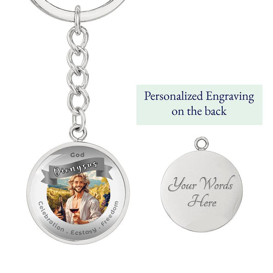 God Dionysus - Affirmation Keychain ForCelebration Ecstasy Freedom- More Than Charms